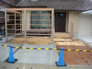 相生エクステリアお庭施工