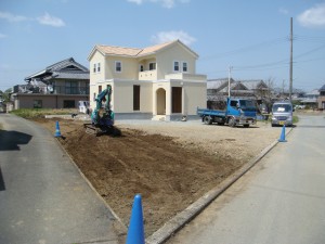 お洒落な門柱施工エクステリア