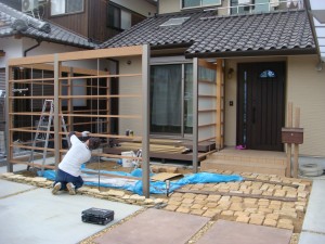 相生エクステリアお庭施工