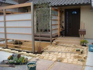 相生エクステリアお庭施工