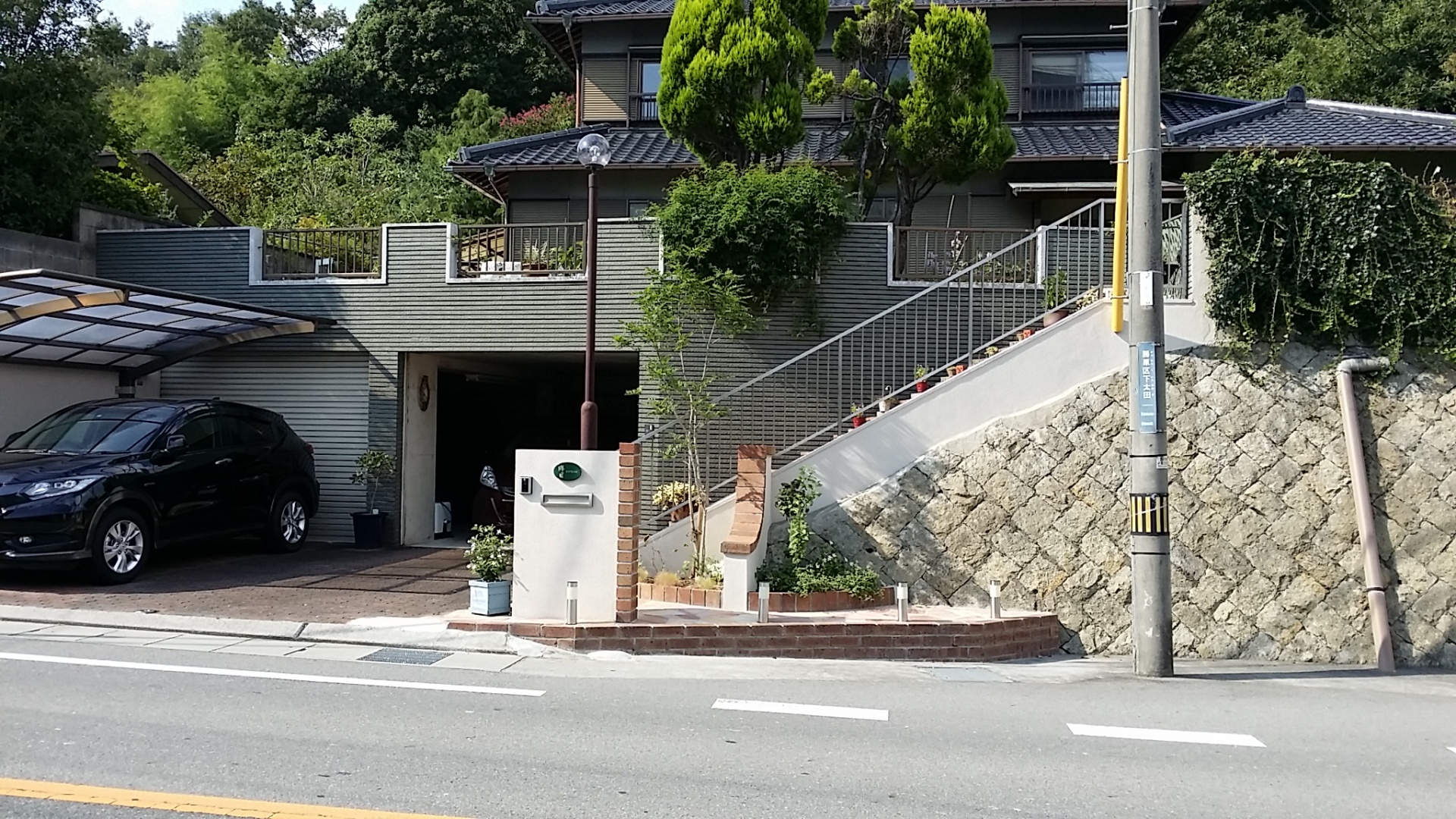 安全性を考えたエクステリア門柱リフォーム　姫路市K様邸