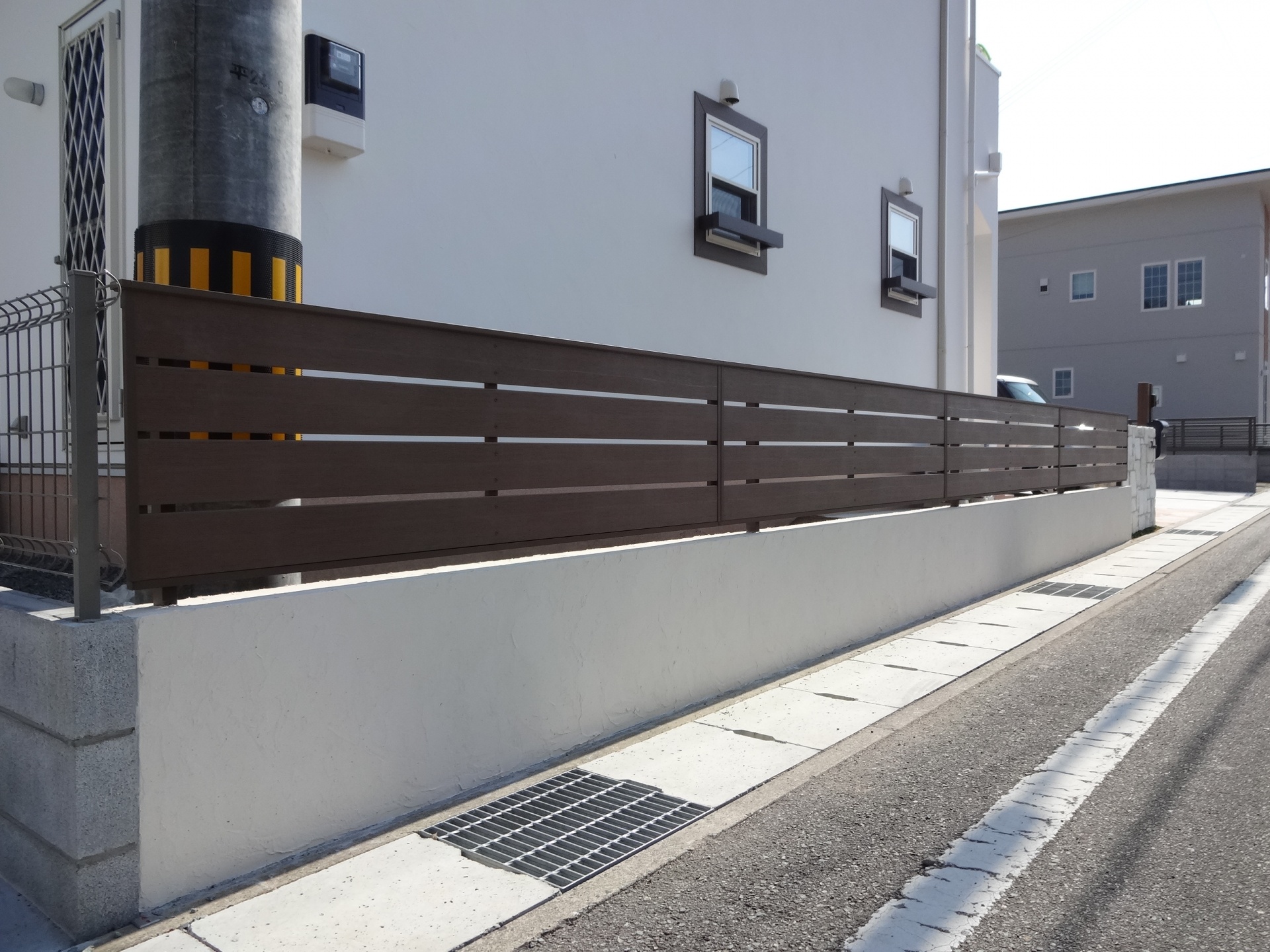 アンティークレンガ積み門柱　たつの市Y様邸4