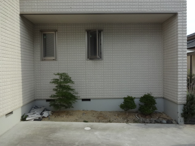 神戸市F様邸坪庭工事1施工前状況