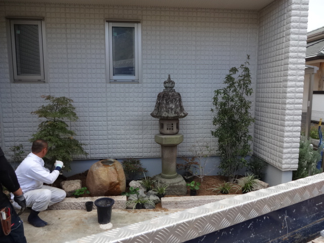 神戸市F様邸坪庭工事2