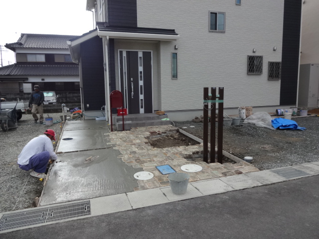 太子町Y様邸門周り/アプローチ工事