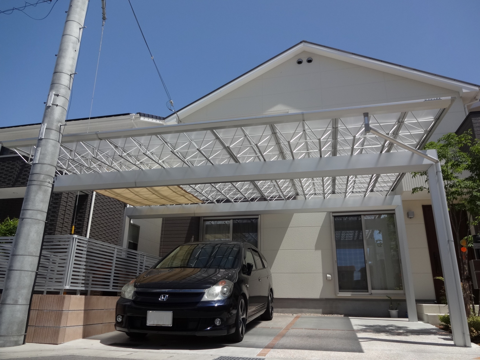 シンボルツリーが映える曲線アプローチにリフォーム　姫路市M様邸5