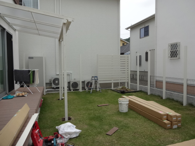 たつの市T様邸お庭工事1