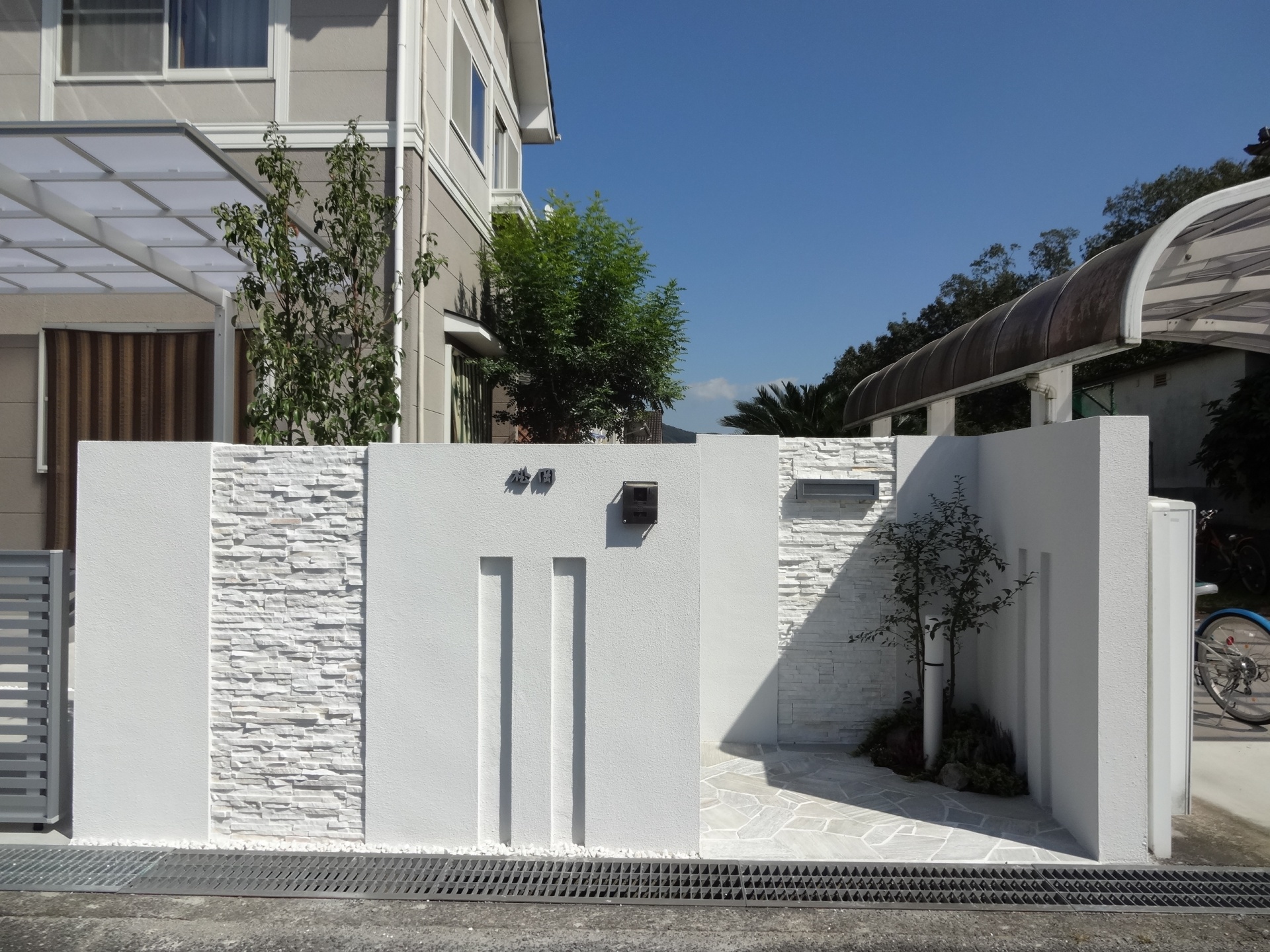 おしゃれな門周り施工後2上郡町M様邸