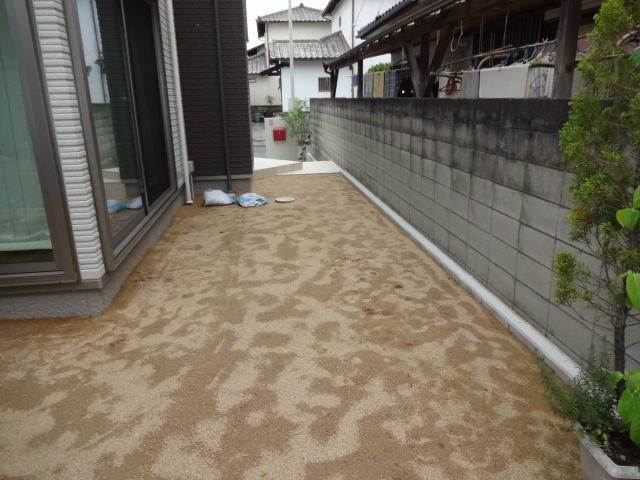 姫路市S様邸目隠しフェンス施工前2