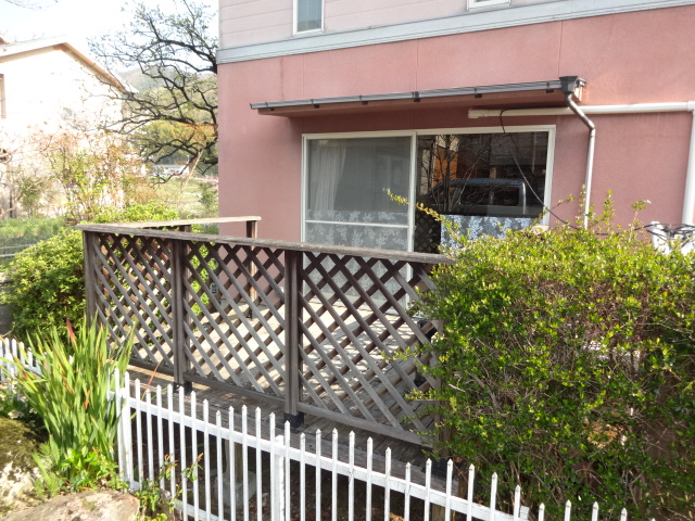 たつの市U様邸エクステリアリフォームウッドデッキ解体前状況