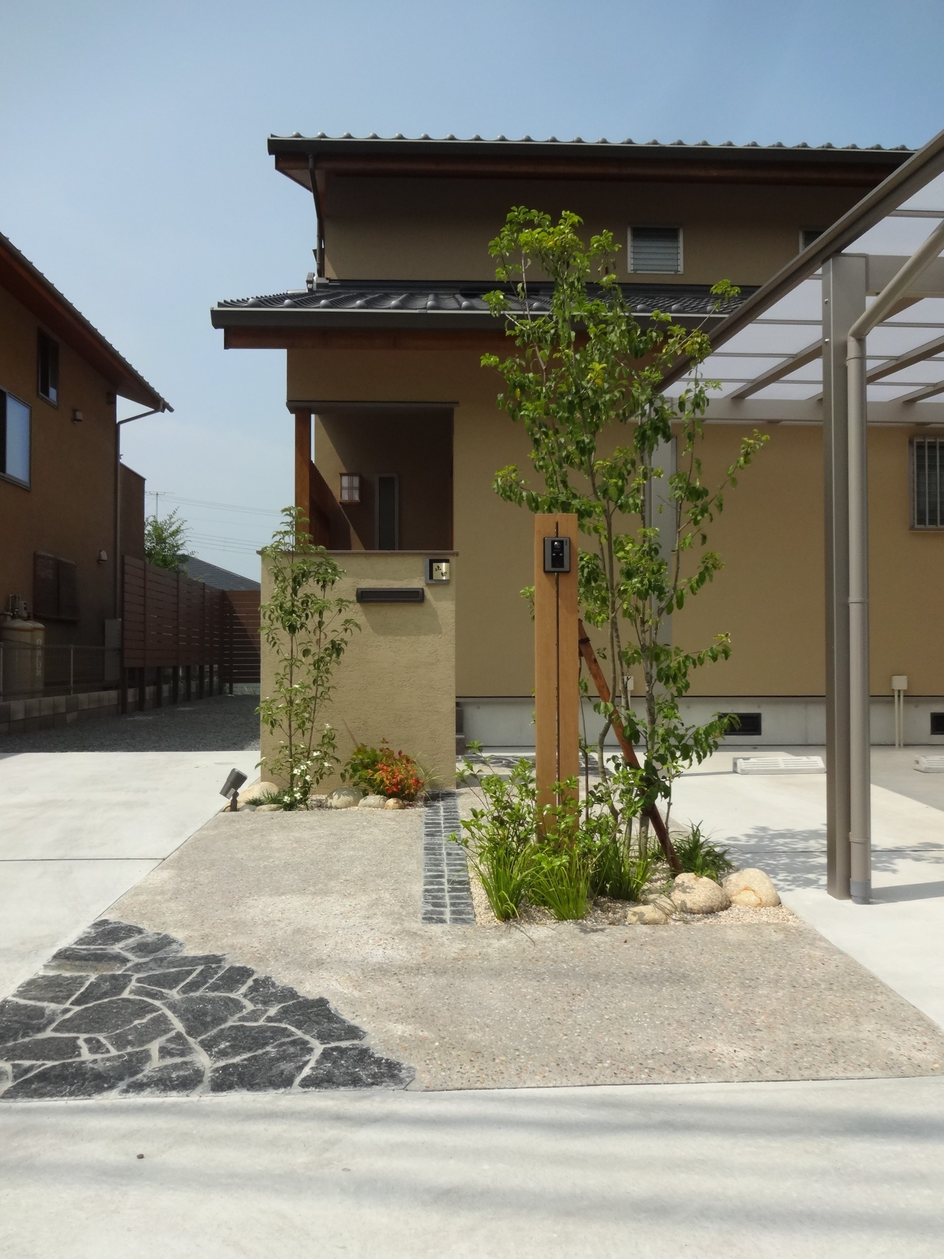 高砂市Y様邸和モダンエクステリア　門回り施工例