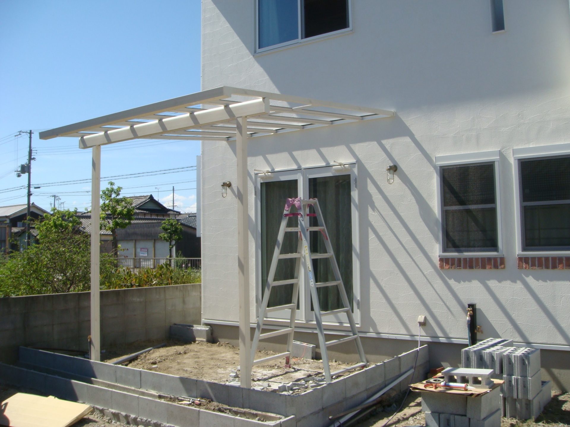 ナチュレテラス組立て施工 姫路市S様邸にて ナチュレテラス組立て施工 姫路市S様邸にて