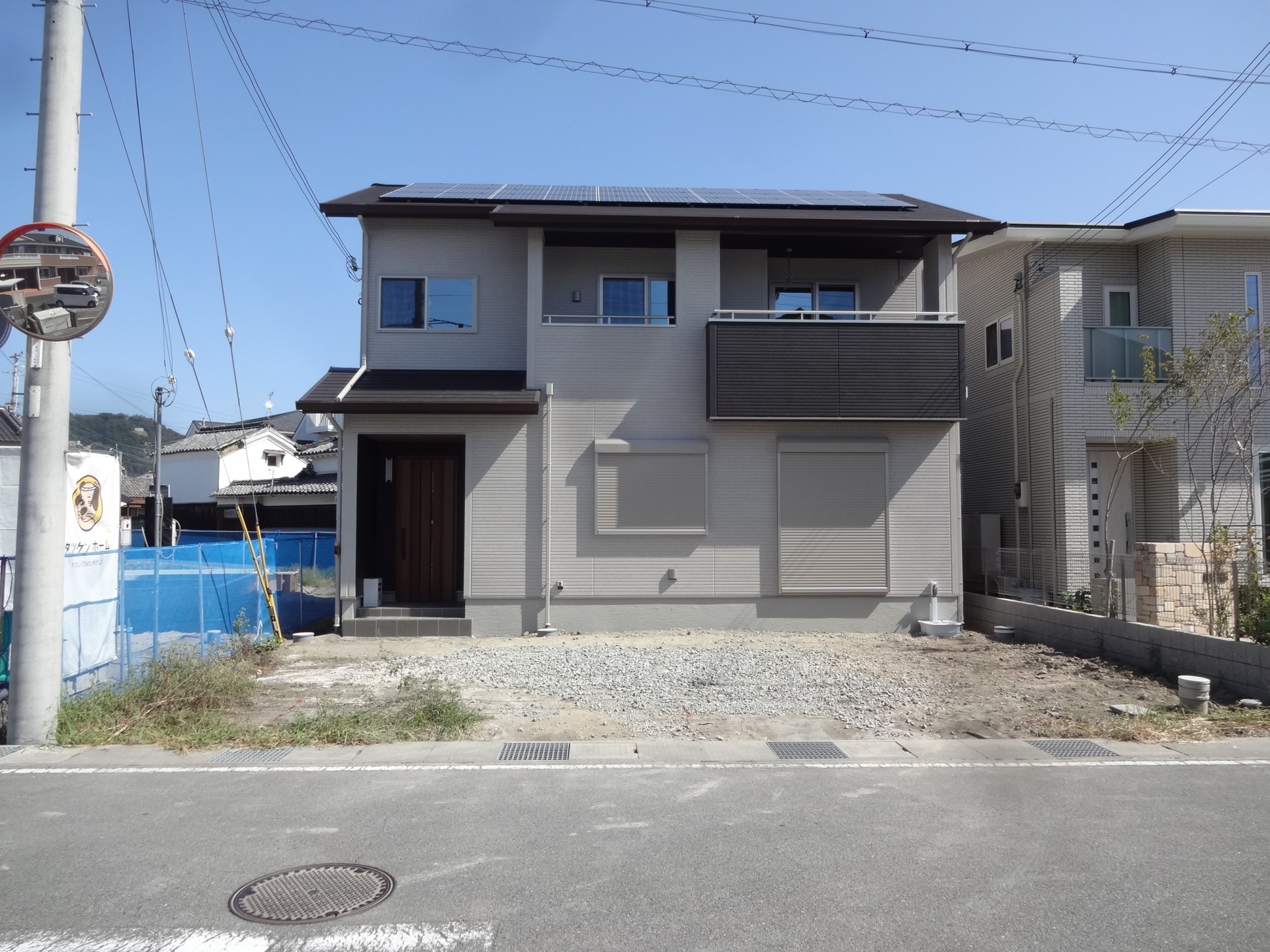 建物デザインを引立たせるシンプルアーチ　たつの市U様邸施工前