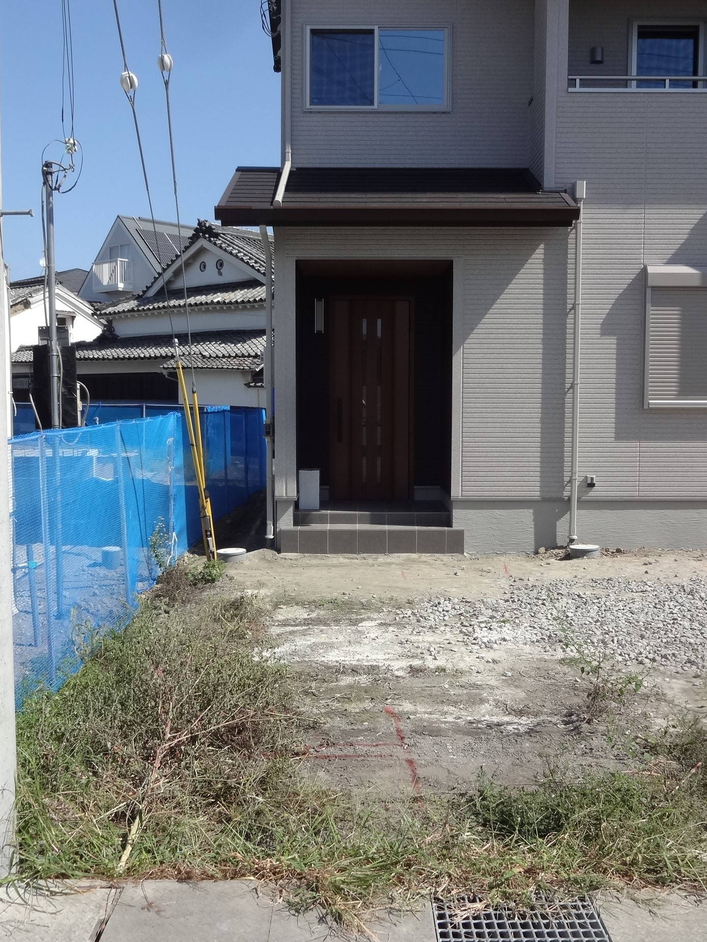 玄関前　施工前状況　たつの市U様邸