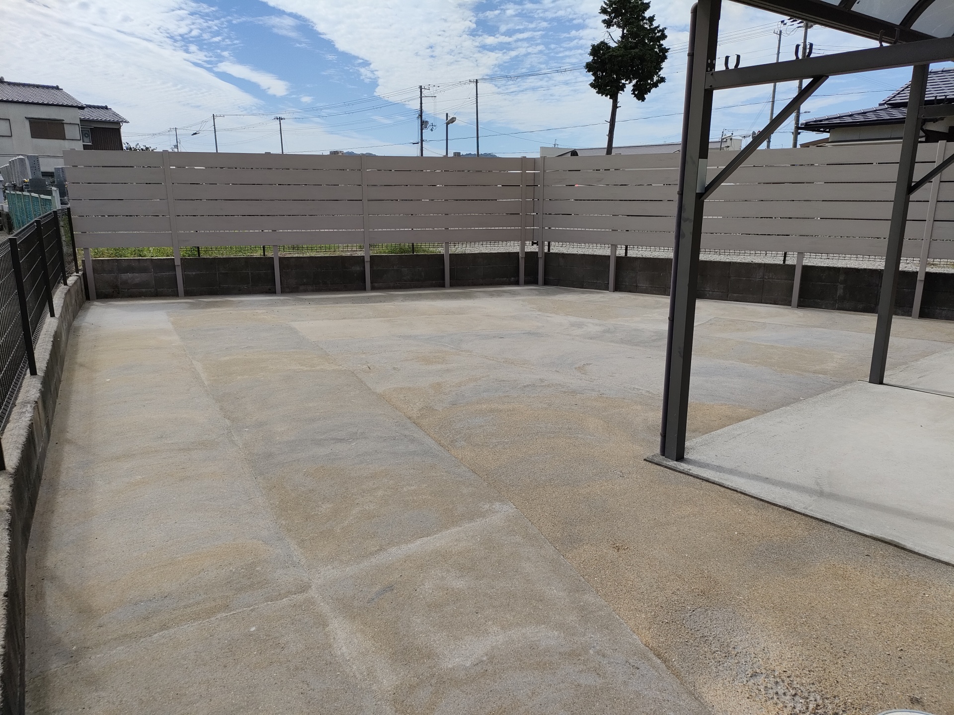 太子町K様邸エクステリアリフォーム人工芝工事施工前