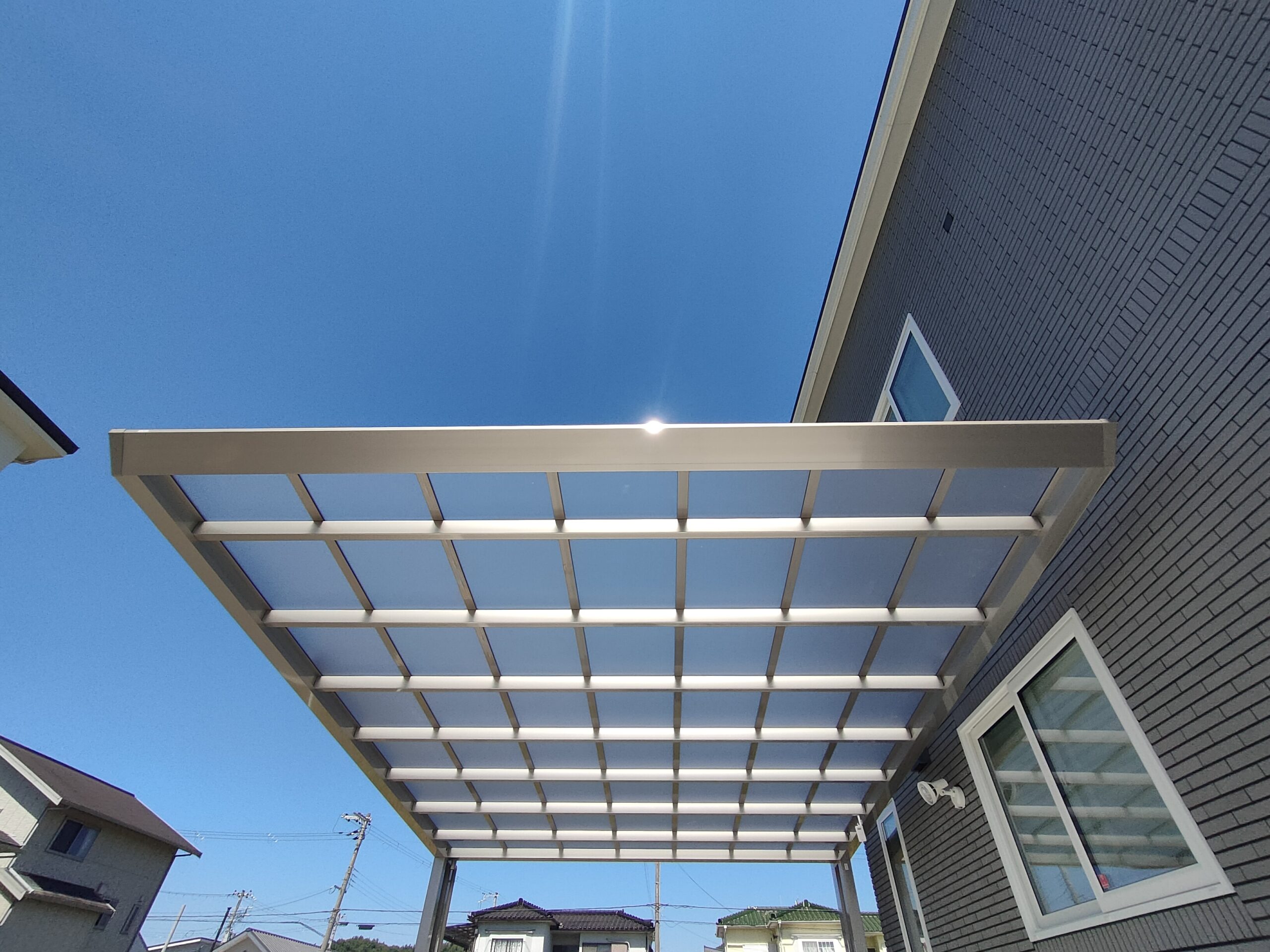 ストレスフリーなカーポート　シコク化成：マイポートネクストワイドタイプ