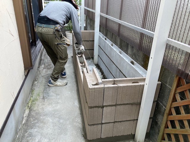 お庭のリノベーション　姫路外構