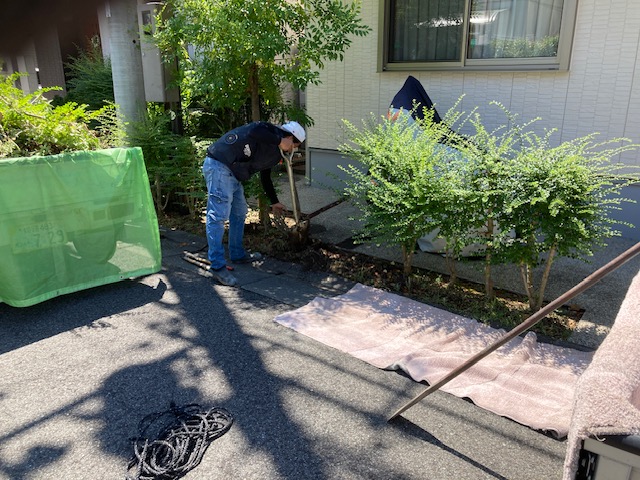 プチ車庫拡張　軽四の車庫スペース拡張