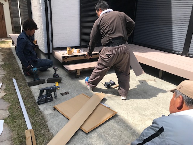 ウッドデッキ工事　姫路 エクステリア 屋さん