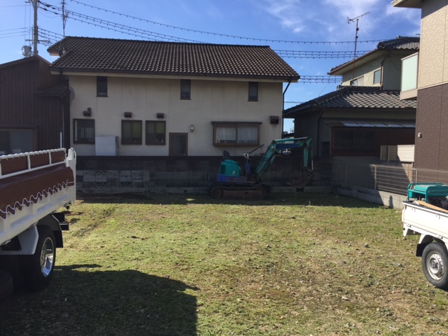 姫路市N様邸エクステリア工事ブロック塀解体1