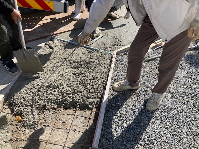 土間コンクリート工事①