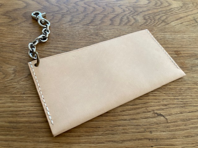 ヌメ革のお札入れ