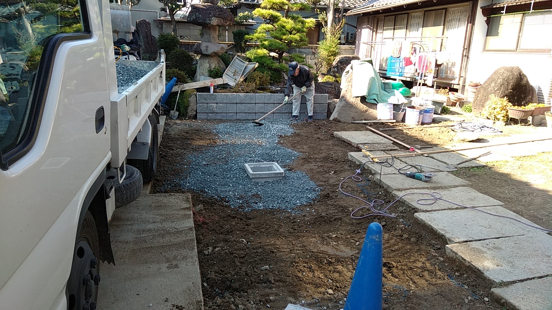 車庫拡張工事　姫路エクステリア リフォーム