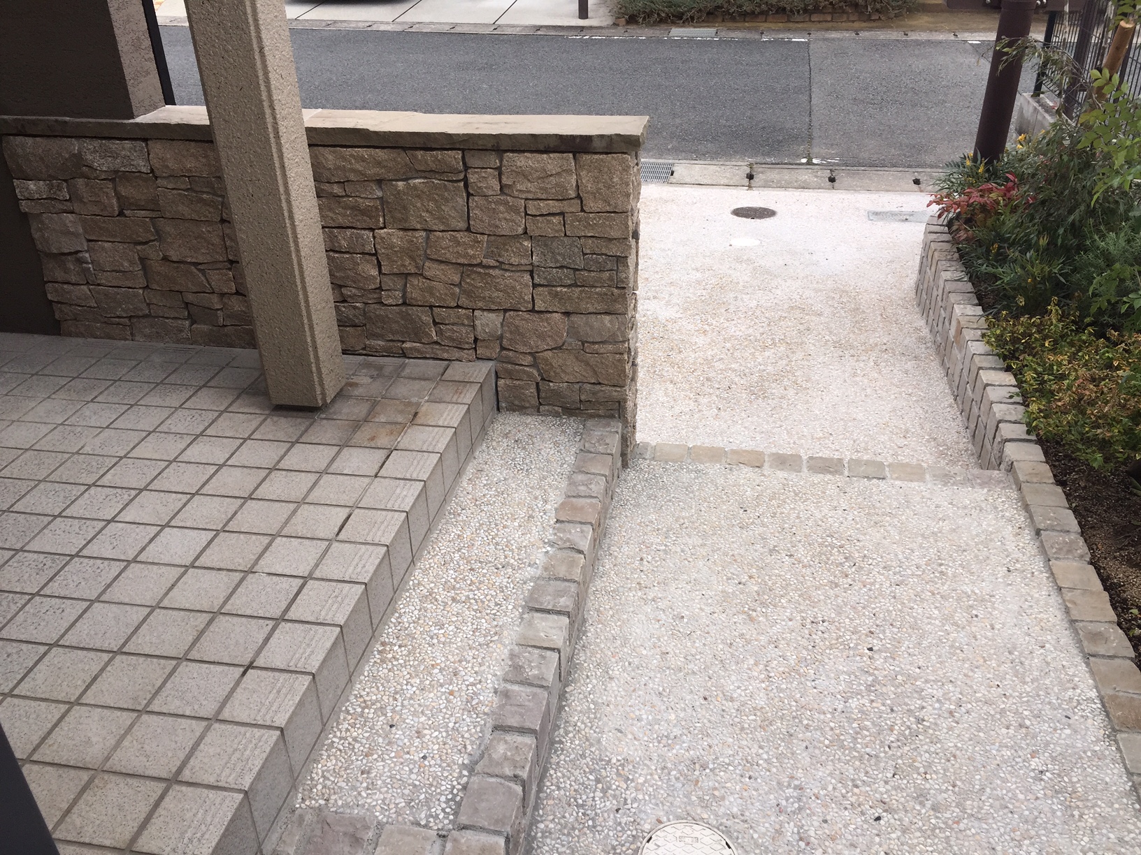 玄関前エクステリアリフォーム工事　たつの市I様邸6