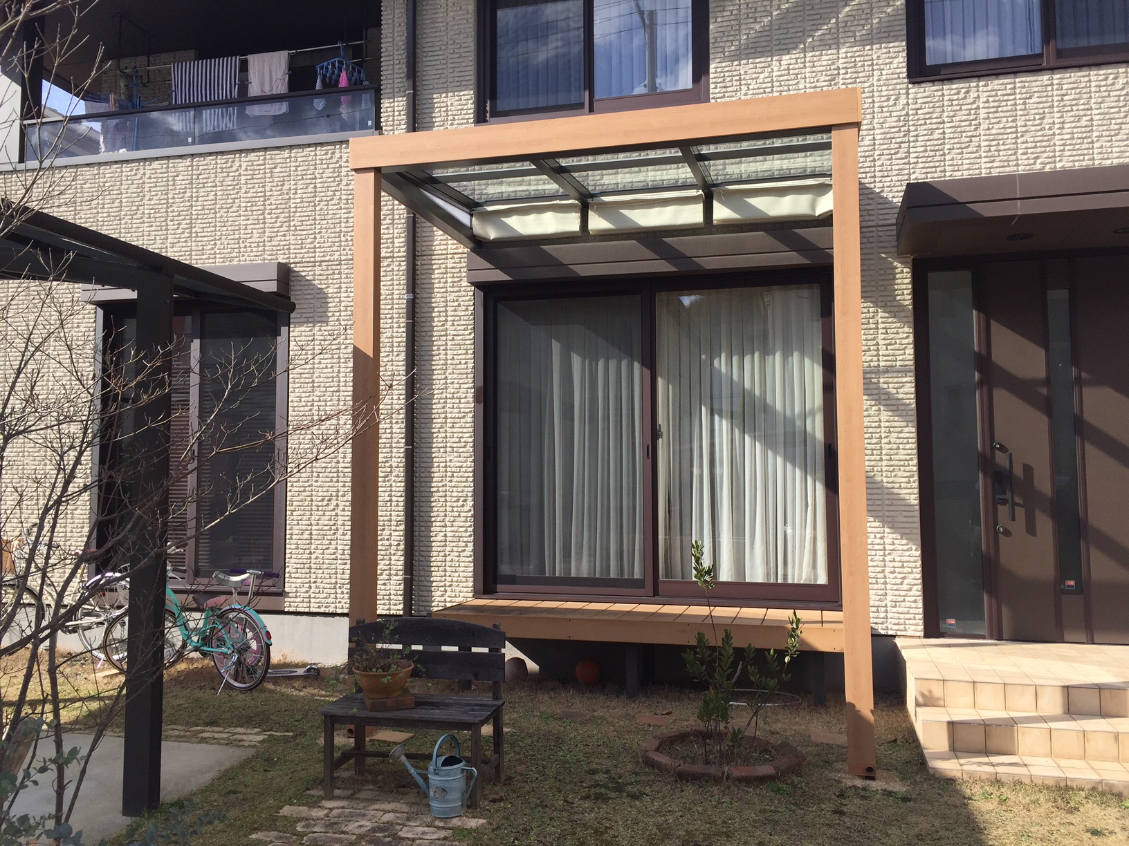 ウッドデッキと調和Newジーマテラス　姫路市U様邸1