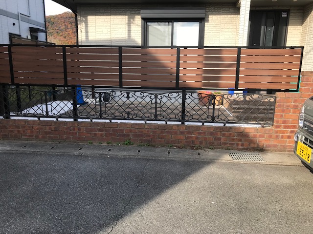 目隠しフェンス工事