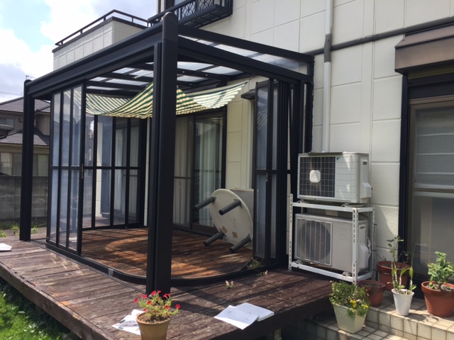 太子町T様邸ジーマガーデンルーム施工前1