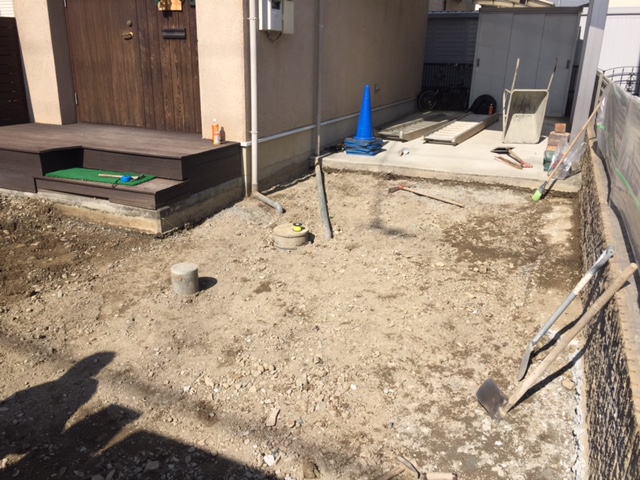 太子町N様邸アンティークレンガ工事2