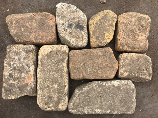 太子町O様邸使用アンティークレンガ2