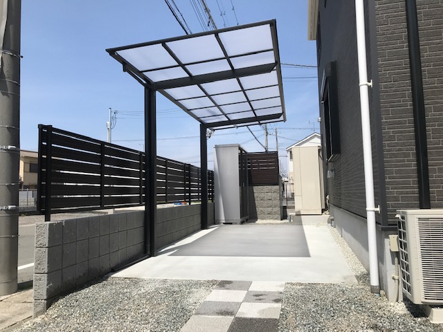 サイクルポート工事