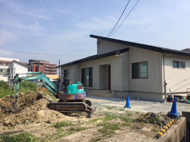 姫路市Y様邸エクステリア工事漉き取り