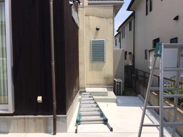 姫路市M様邸エクステリアリフォーム工事中