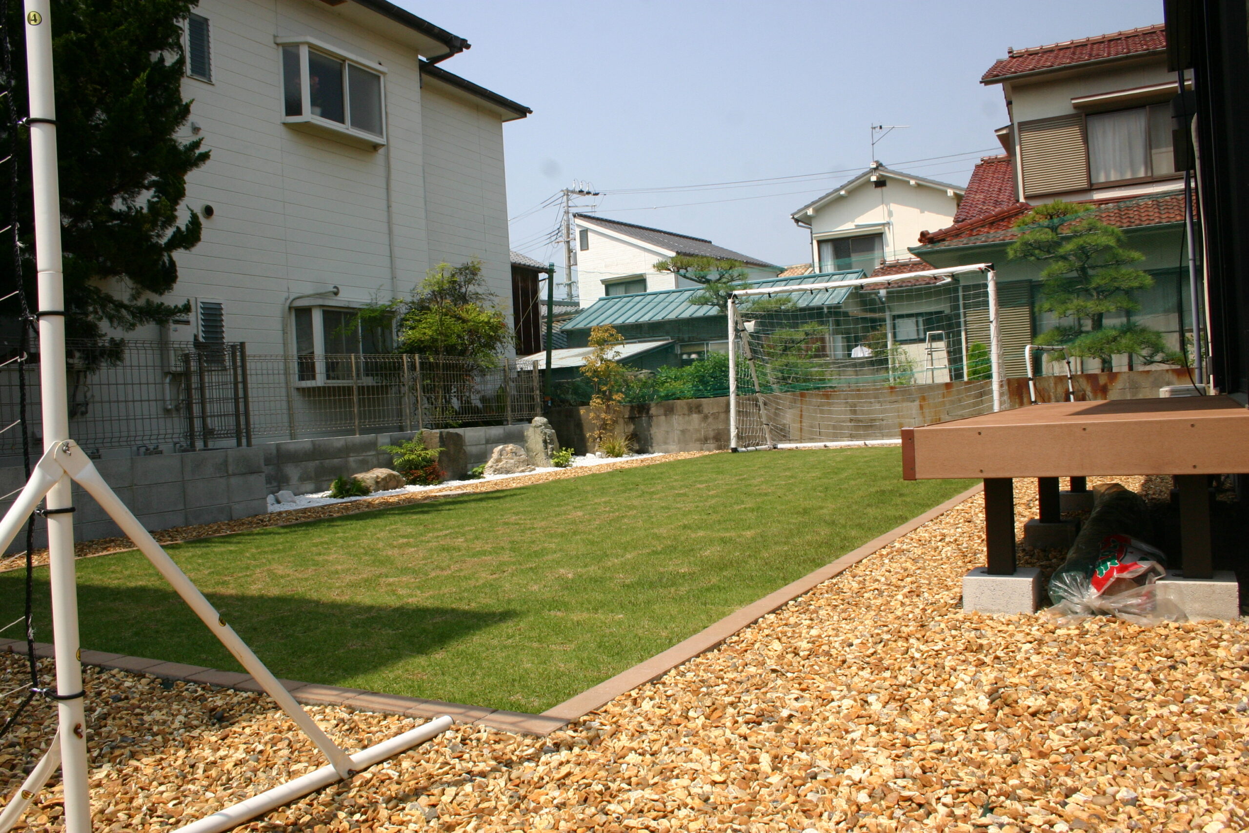 サッカーの練習ができるエクステリア　姫路エクステリア工事屋さん