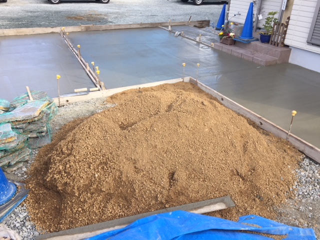 姫路市N様邸土間コンクリート打設工事2