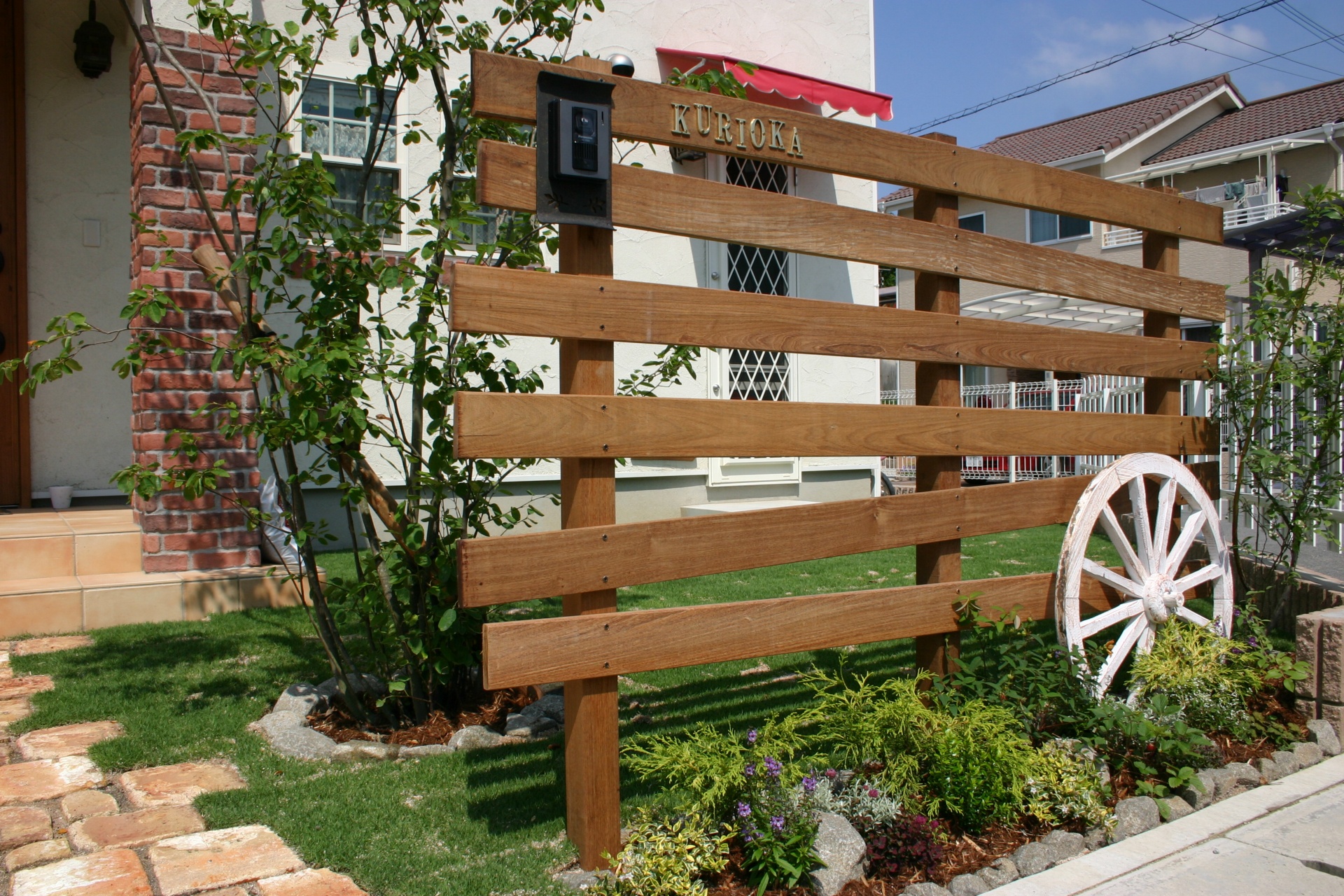 経年変化を楽しむ門周り　太子町K様邸4