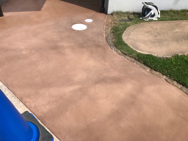 カラーコンクリート仕上げ　姫路エクステリア 屋さん仕事