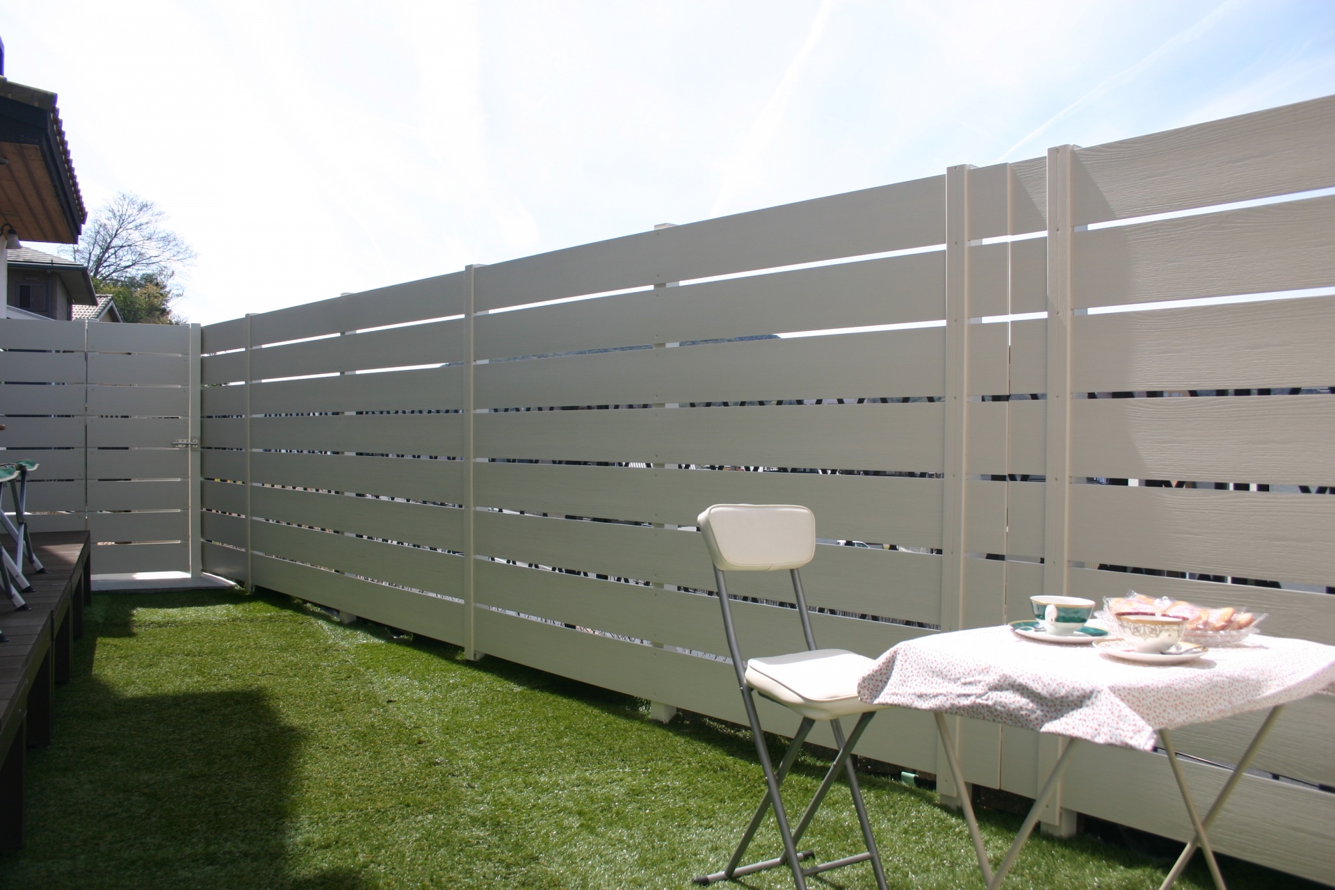 アルファウッド横張りフェンス180*12使用相生市M様邸