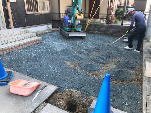 車庫拡張工事　姫路エクステリア リフォーム施工例