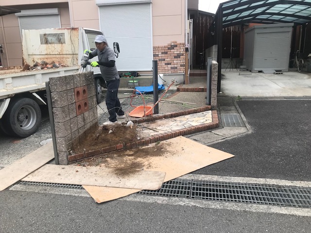 駐車スペース拡張のリフォーム　姫路エクステリアリフォーム ブログ