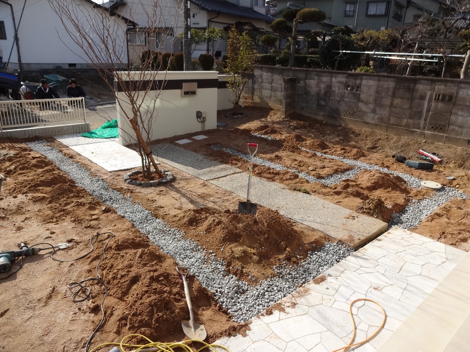透水パイプ施工写真3