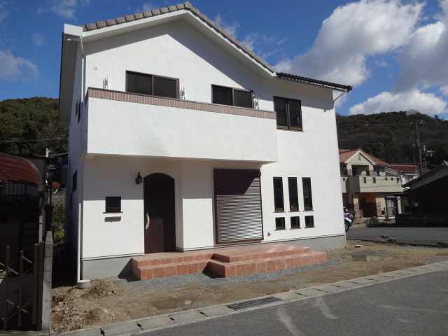 レンガと芝生のナチュラルガーデン　姫路市A様邸施工前1